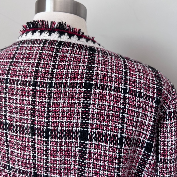 Eloquii Open Front Tweed Blazer Jacket Size 22 - Picture 13 of 16